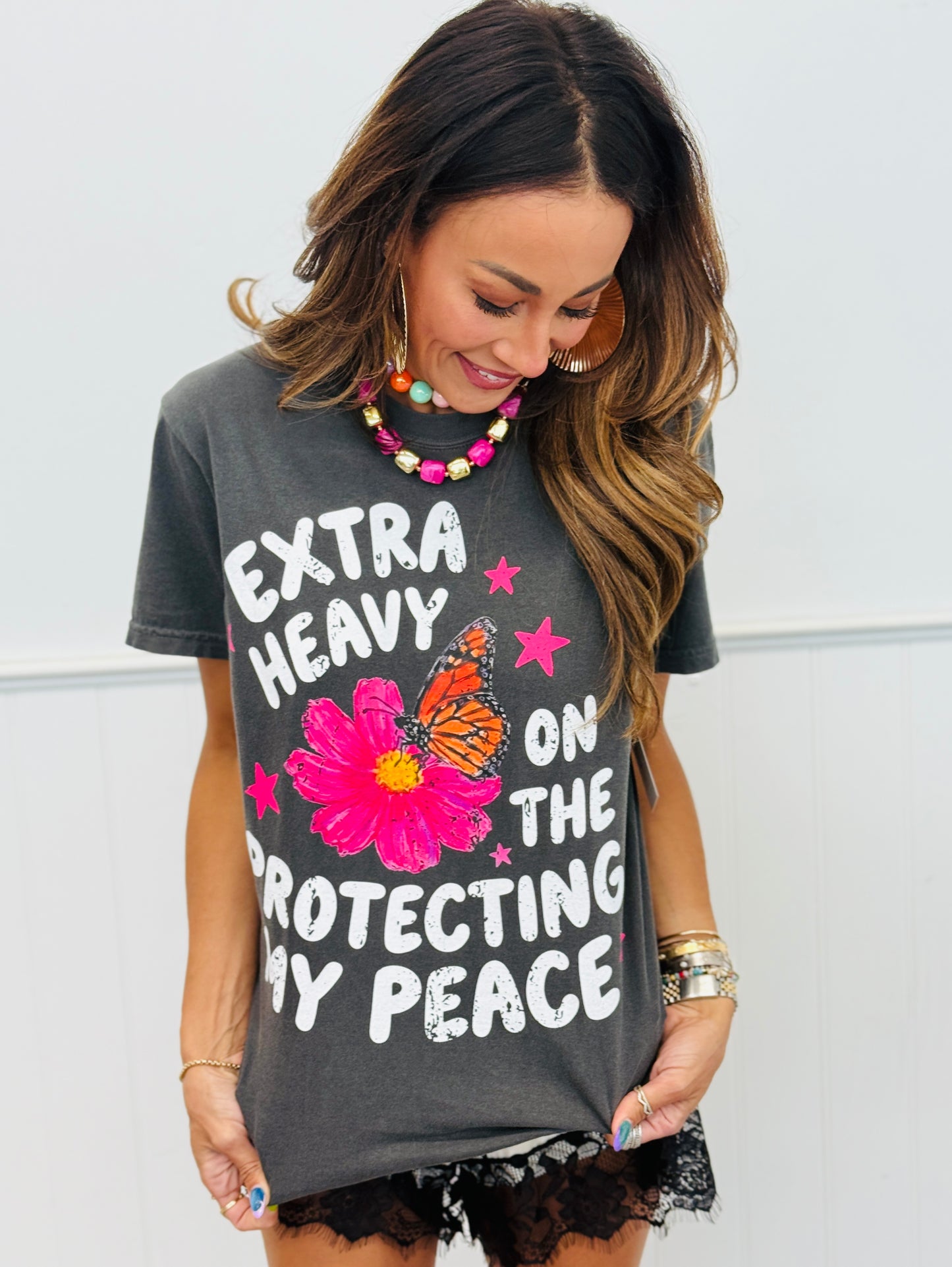 Protecting My Peace Graphic Tee (Reg. and Plus)