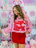 Pink Santa Baby Sequin Sweater Top (Reg & Plus)