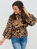Brown Leopard Zip Up Jacket (Reg.)