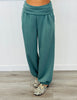 Fold Over Waistband Sweat Pants (Reg.) - 4 Colors