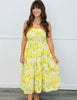 Lemon Print Strapless Midi Dress (Reg.)