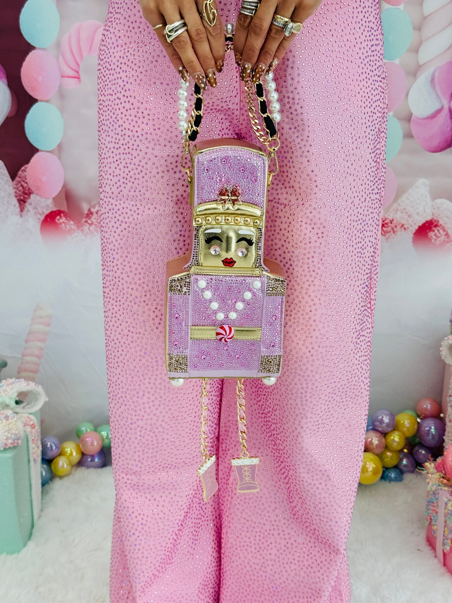 Betsey Johnson - Pink Nutcracker Crossbody Bag