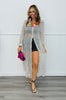 White/Black Dot Maxi Shirt & Shorts Set (Reg)