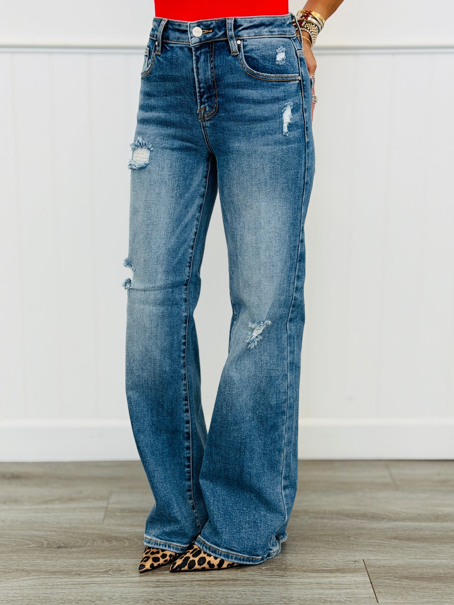 Risen Vanessa Vintage Wide Leg Jeans (Reg & Plus)