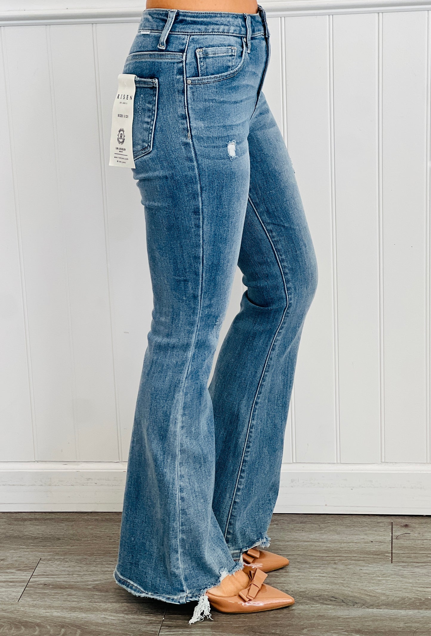 Risen Happy High Rise Flare Jeans (Reg & Plus)