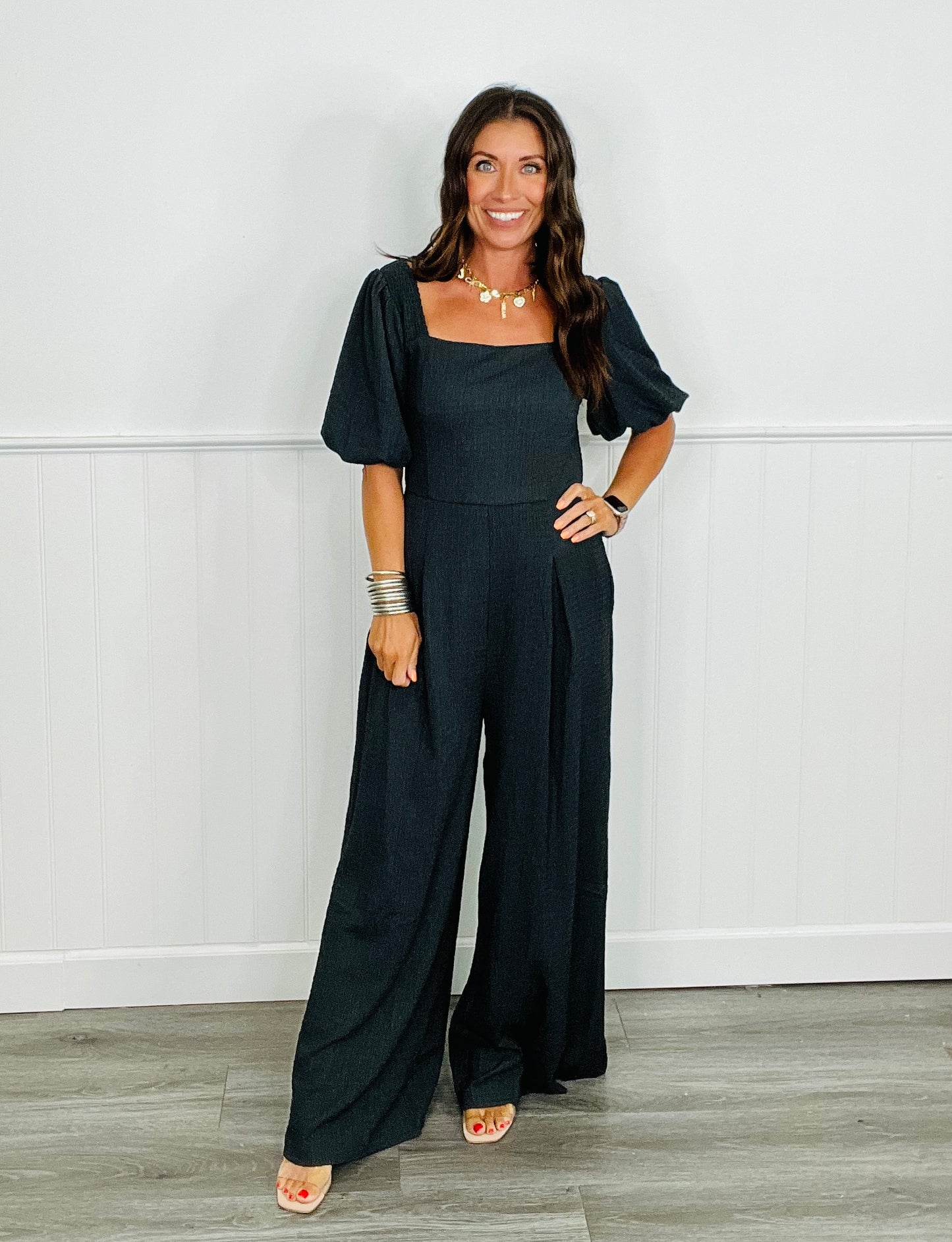 Charming Charcoal Jumpsuit (Reg & Plus)