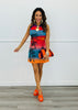 Queen Of Sparkles Sunset Beach Scene Knit Tank Dress (Reg. and Plus)