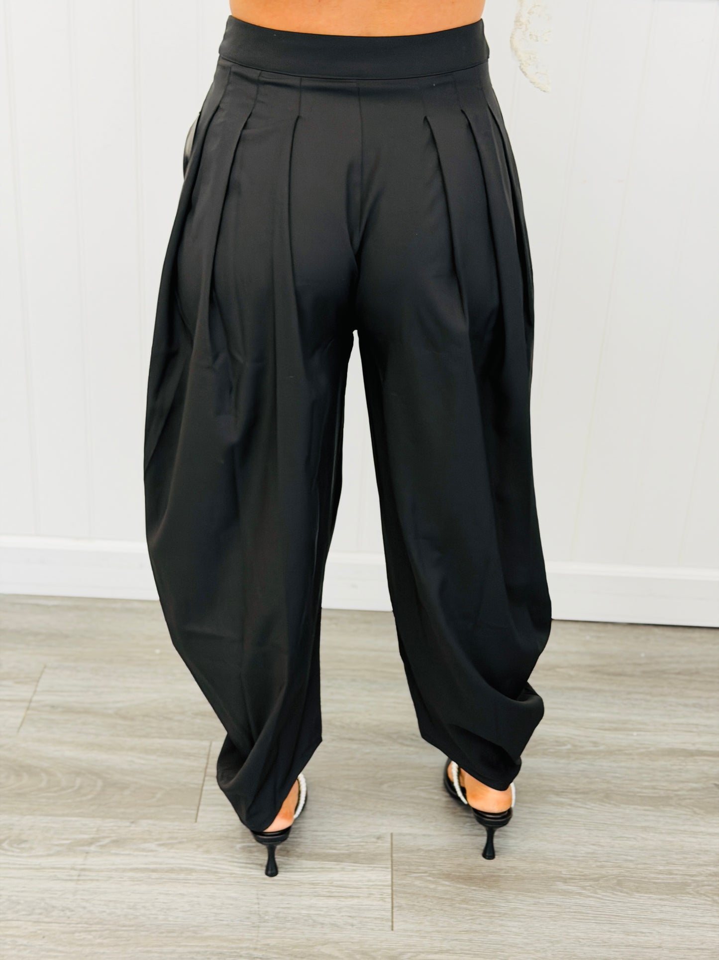 Aladin High Waist Waterfall Pants (Reg & Plus) - 3 Colors