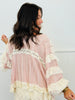 POL Soft Pink Eyelet Lace Ruffled Top (Reg.)