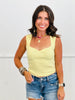 Sweetheart Ribbed Tank Top (Reg.)-3 Colors