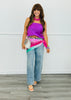 Scallop Trim Satin Cami Top (Reg.) - 6 Colors