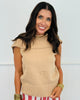 Sleeveless Open Back Turtleneck Sweater (Reg.) - 2 Colors
