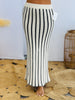 Nautical Charm Striped Maxi Skirt (Reg & Plus)