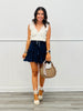 Lace Tiered Satin Bow Mini Skirt (Reg.)-3 Colors