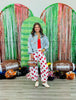 Dk Red Polka Dot Barrel Pants (Reg. and Plus)