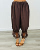 Mocha Forever Capri Lace Ruffle Pants (Reg & Plus)