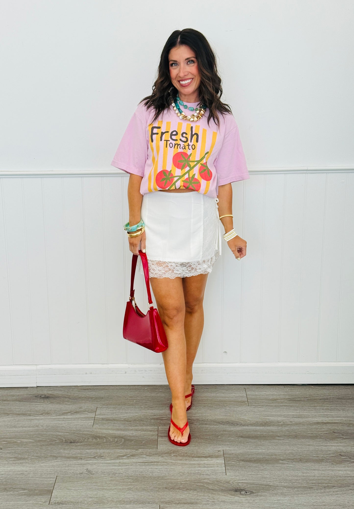 Fresh Tomato New Harvest Graphic Tee (Reg. and Plus)