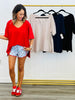 Reversible Short Sleeve Tee Top (Reg.)-4 Colors