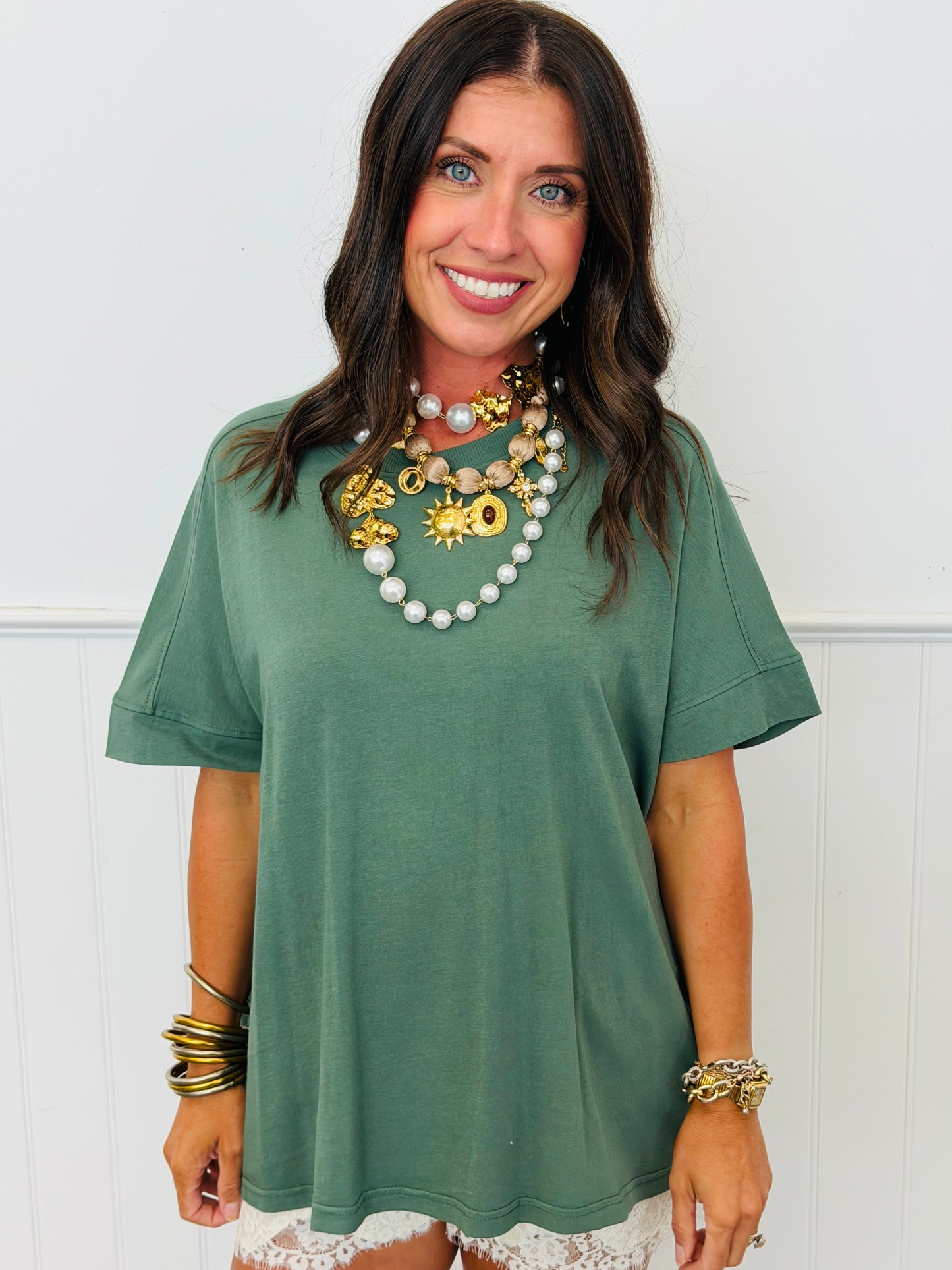Sun Fade Pima Cotton Drape Tee (Reg.) - 5 Colors