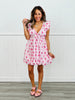 Pretty In Pink Floral Bows Mini Dress (Reg)