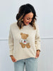 Teddy Bear Cherry Sweater (Reg)-2 Colors