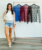 Floral Lace Sheer Top (Reg)-4 Colors