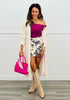 Long Lace Button Up Jacket (Reg. & Plus)- 2 Colors