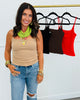 Ribbed Cami Tank Top (Reg.) - 4 Colors