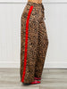 Leopard Red Stripe Satin Pocket Pants (Reg.)