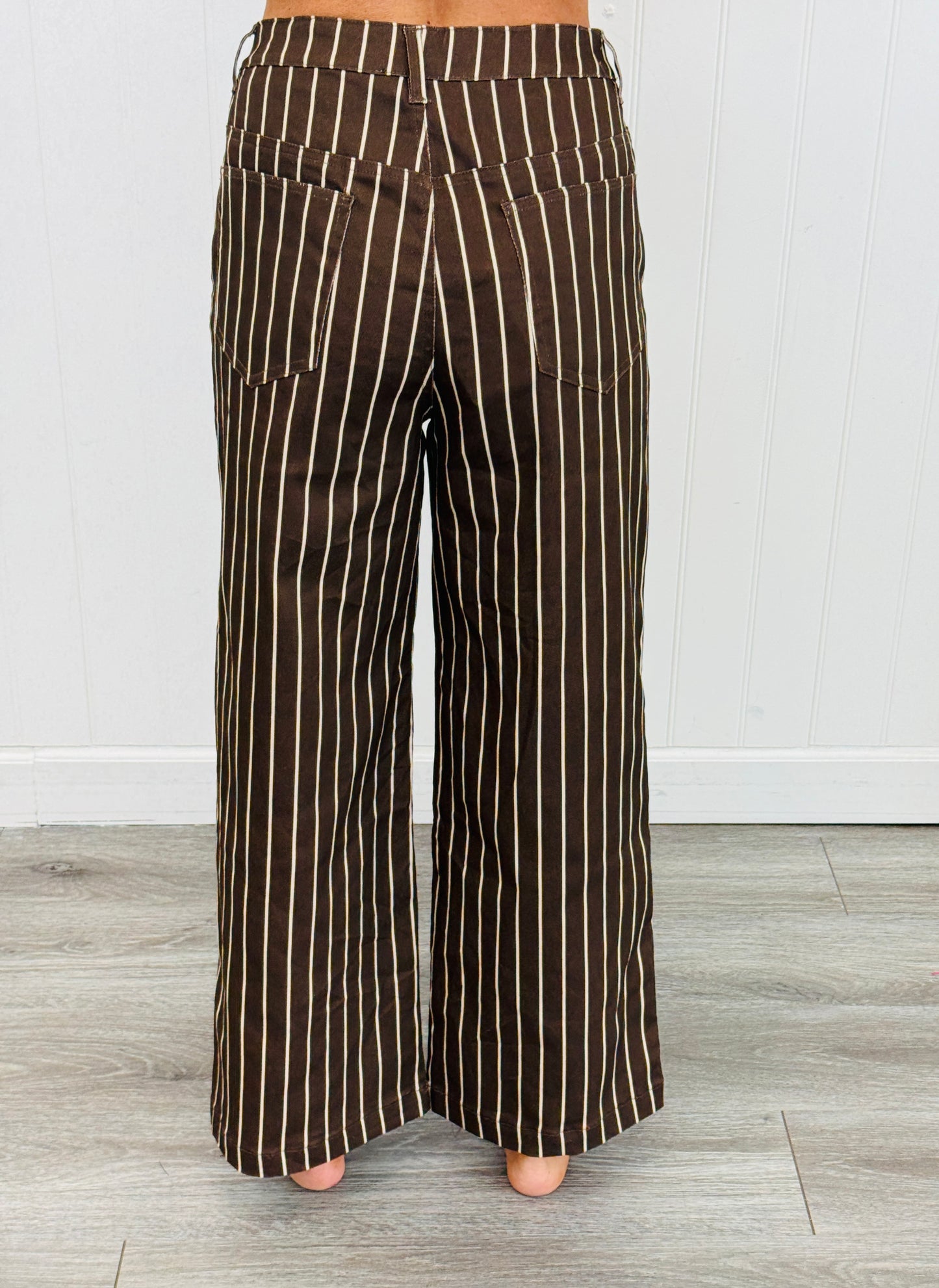 Pinstriped Wide Leg Pants (Reg.) - 3 Colors