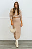 Mock Neck Sweater Top & Midi Skirt Set (Reg.) - 5 Colors