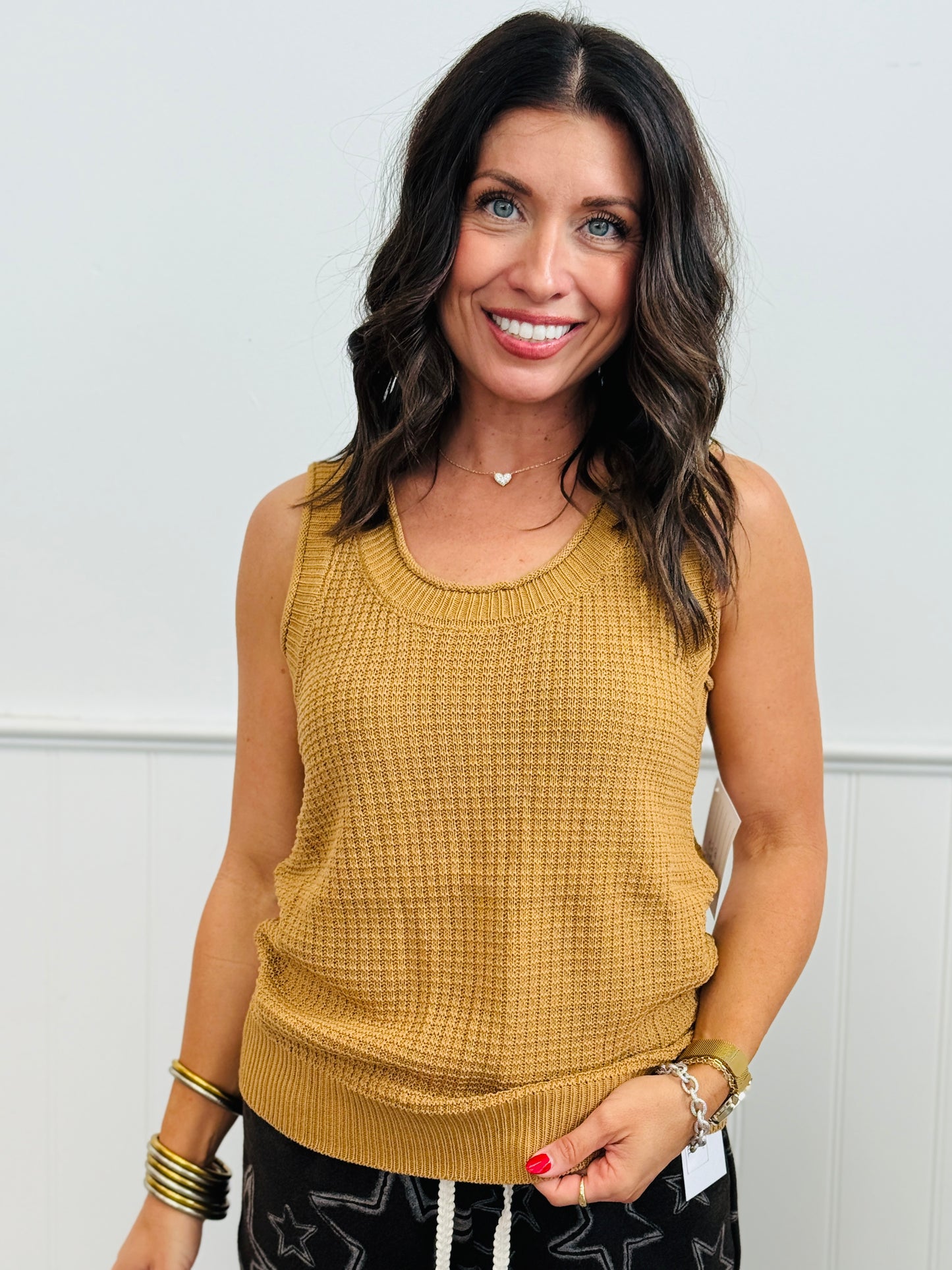 Sweater Knit Tank Top (Reg. & Plus)- 2 Colors