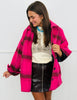 Pink Soft Oversized Plaid Shacket (Reg.)