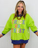 Lime Green Trick or Treat Graphic Sweatshirt  (Reg.)