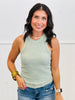 Textured Round Hem Tank Top (Reg.)- 7 Colors