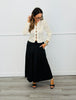 Beige Lace LS Button Up Blouse (Reg.)