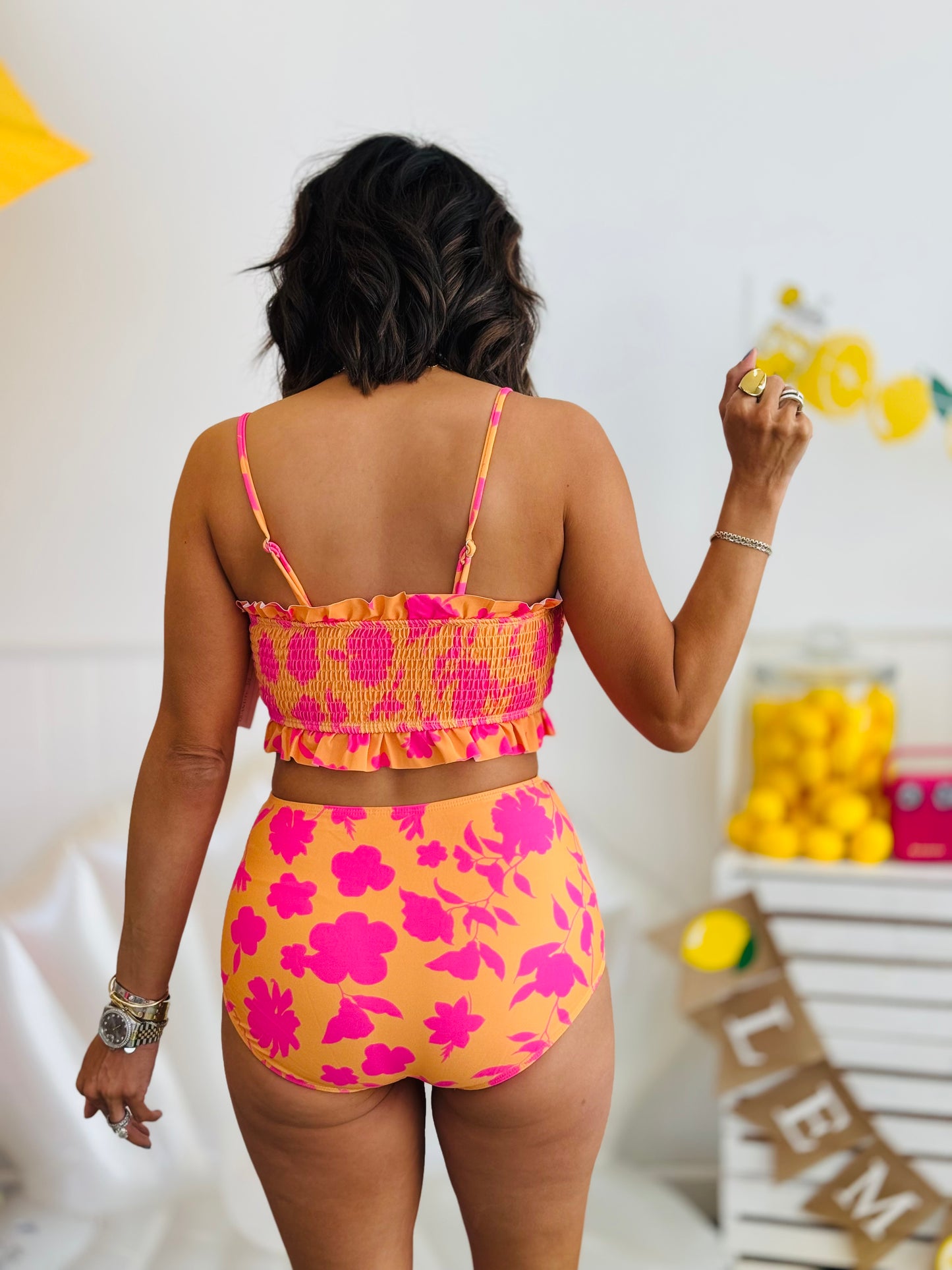 Mango Floral 2-Piece Swimsuit (Reg. & Plus)