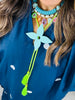 WR EXCLUSIVE Rahya - Ace of Diamonds Bolo in Turquoise with Lime Green & Lime Green