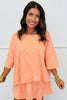 Orange Slub Cotton Jersey Shorts & Tee Set (Reg.)