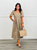 Mocha Sweetheart Leopard Midi Dress (Reg & Plus)