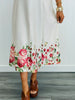 Ivory Vintage Garden Rose Midi Dress (Reg & Plus)