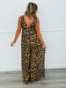 Leopard V-Neck Jumpsuit (Reg.)