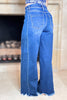 Risen Dark High Rise Ankle Wide Jeans (Reg. and Plus)