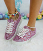 Betsey Johnson Sidny Candy Cane Rhinestone Sneakers
