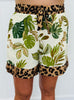 Mixed Print Matching Top & Shorts Set (Reg. & Plus)