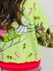 Queen Of Sparkles Light Green Martini Vintage Santa Sweatshirt (Reg. & Plus)