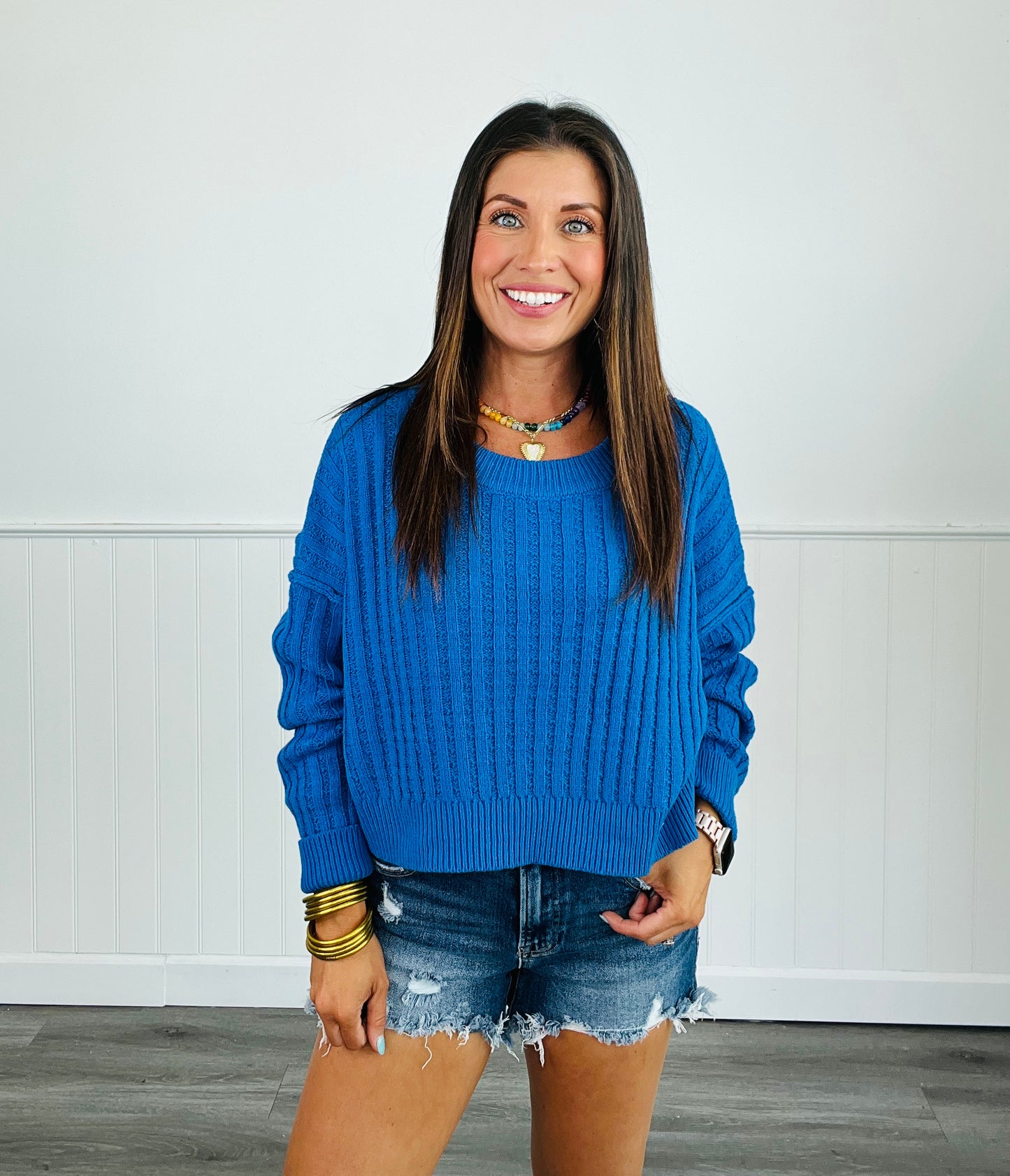 Ribbed Pullover Sweater (Reg)-5 Colors