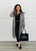 Twofer Plaid Hoodie Longline Jacket (Reg.)