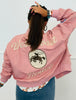 Pink West Coast Rodeo Embroidered Bomber Jacket (Reg & Plus)