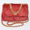 Faux Fur Gold-Chain Shoulder Bag - 5 Colors